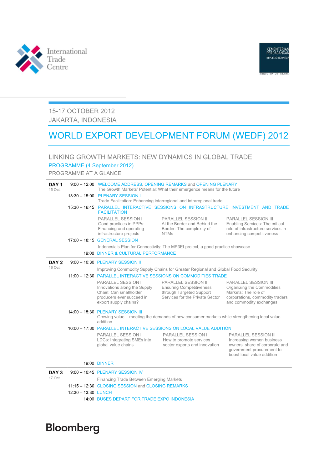 Event Programme