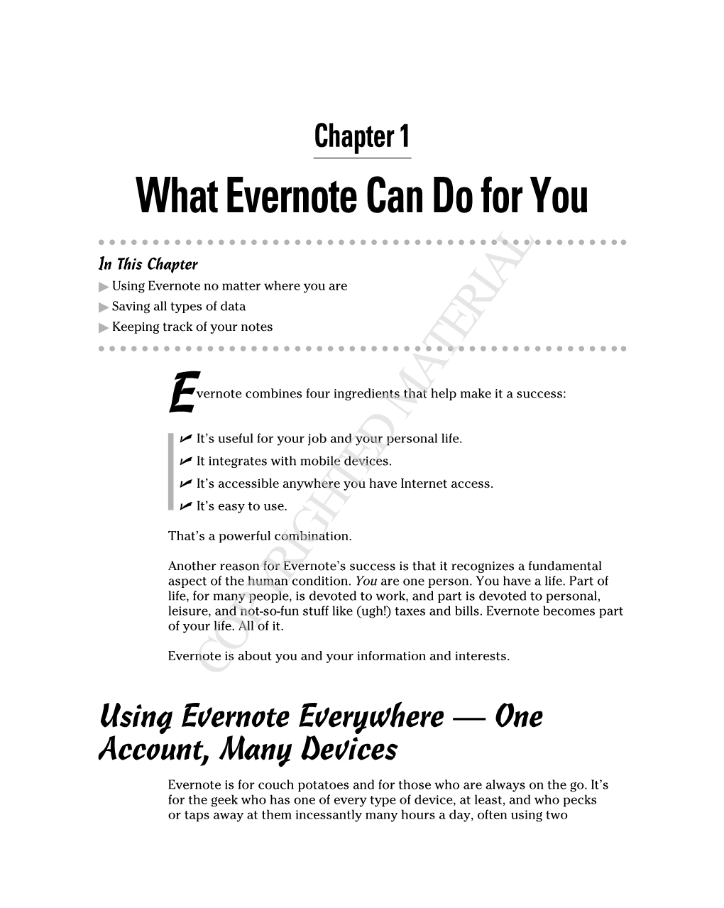 What Evernote Can Do for You