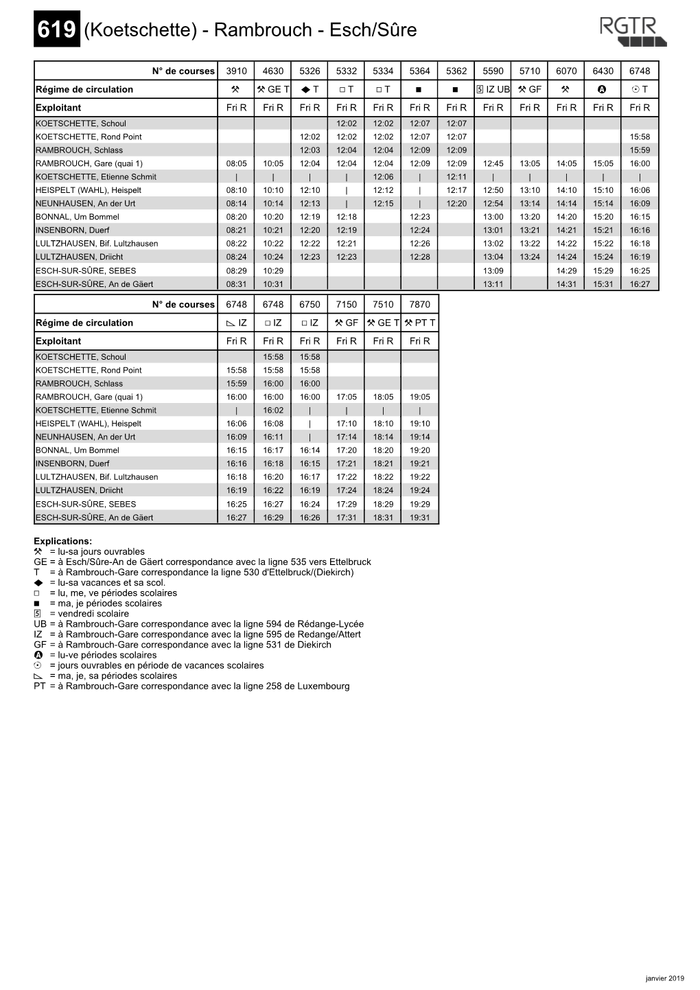 619 (Koetschette) - Rambrouch - Esch/Sûre