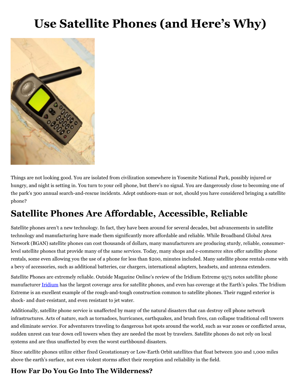 Use Satellite Phones (And Here S Why)