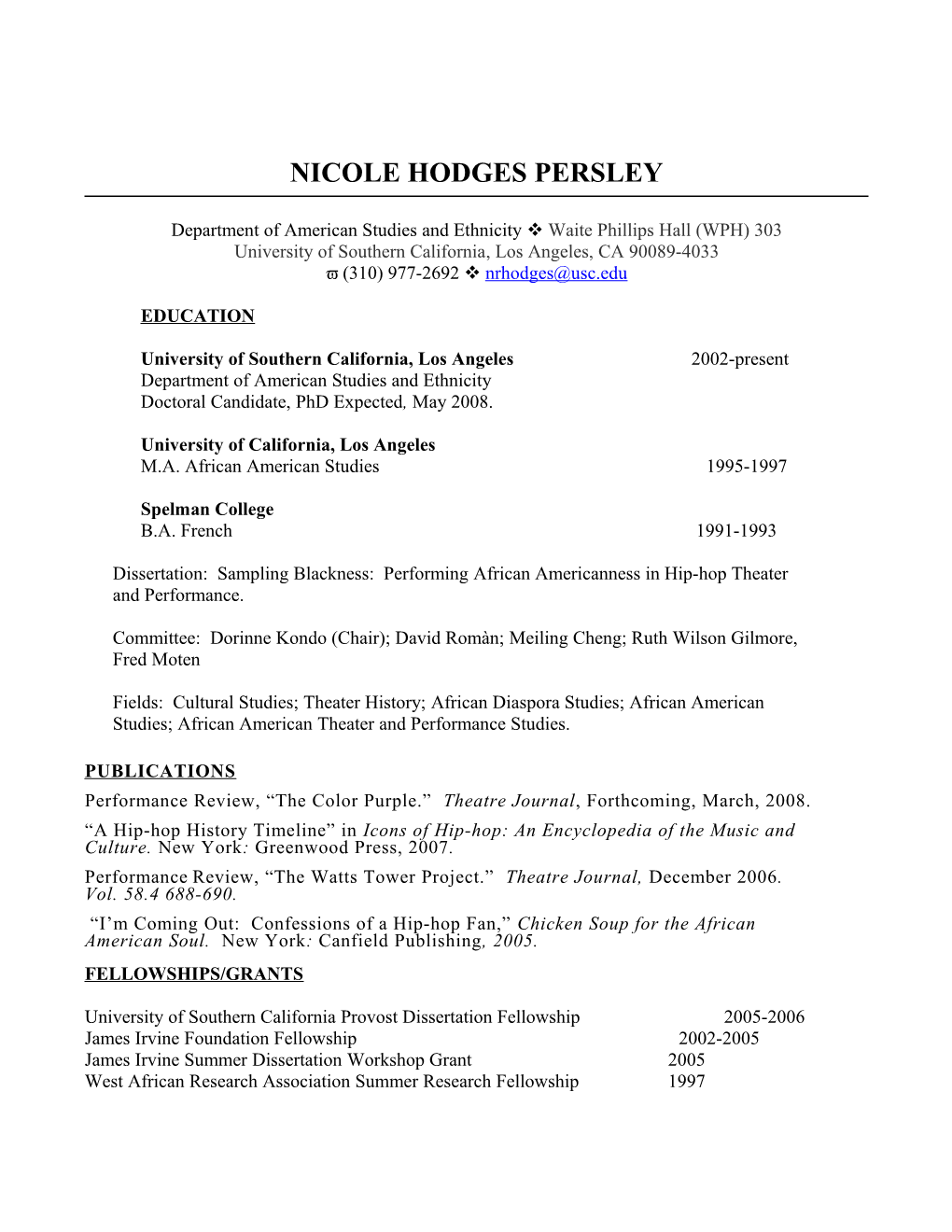 Nicole Hodges Persley