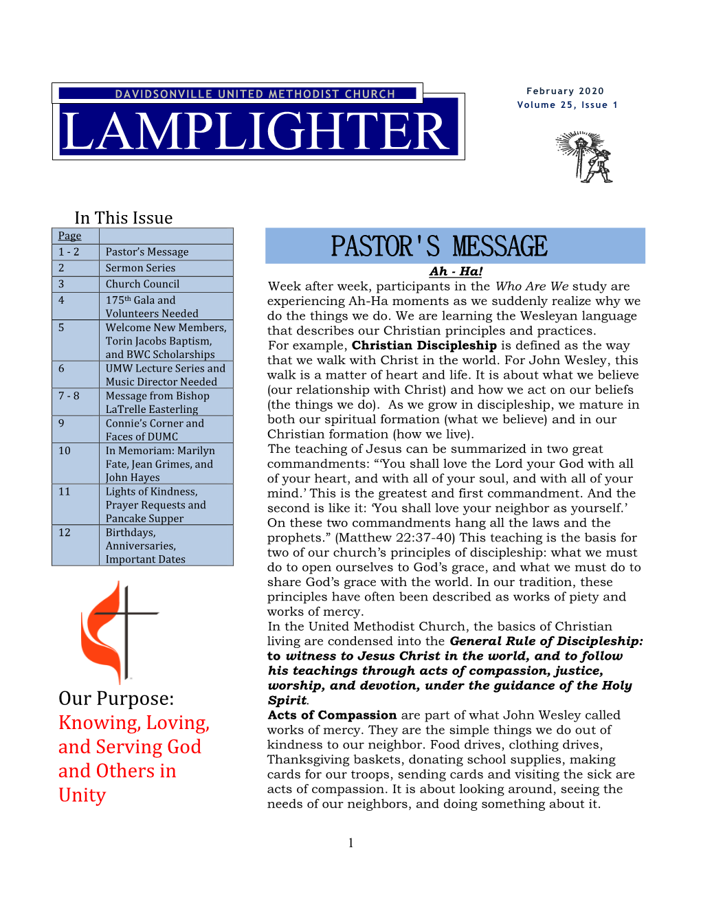 February 2020 Lamplighter