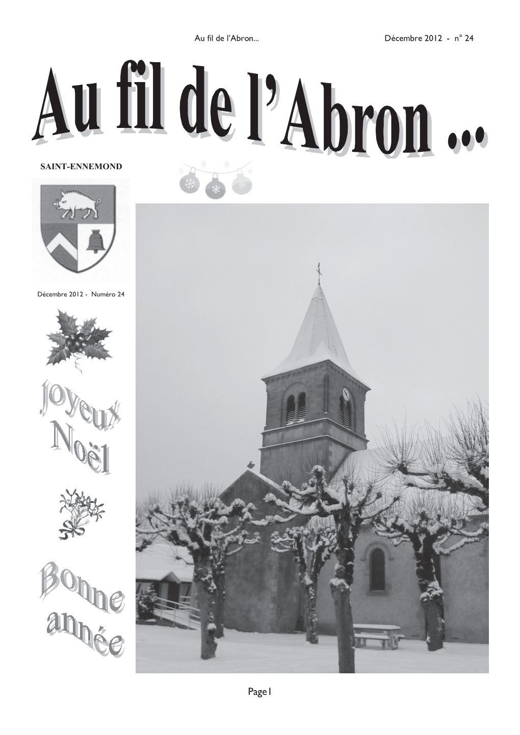 Au Fil De L'abron... Décembre 2012