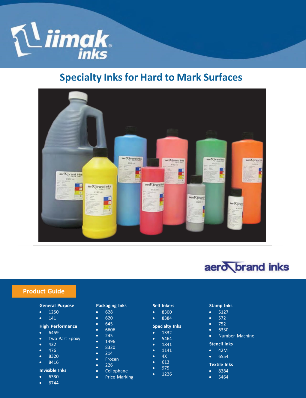 Specialty Inks for Hard to Mark Surfaces