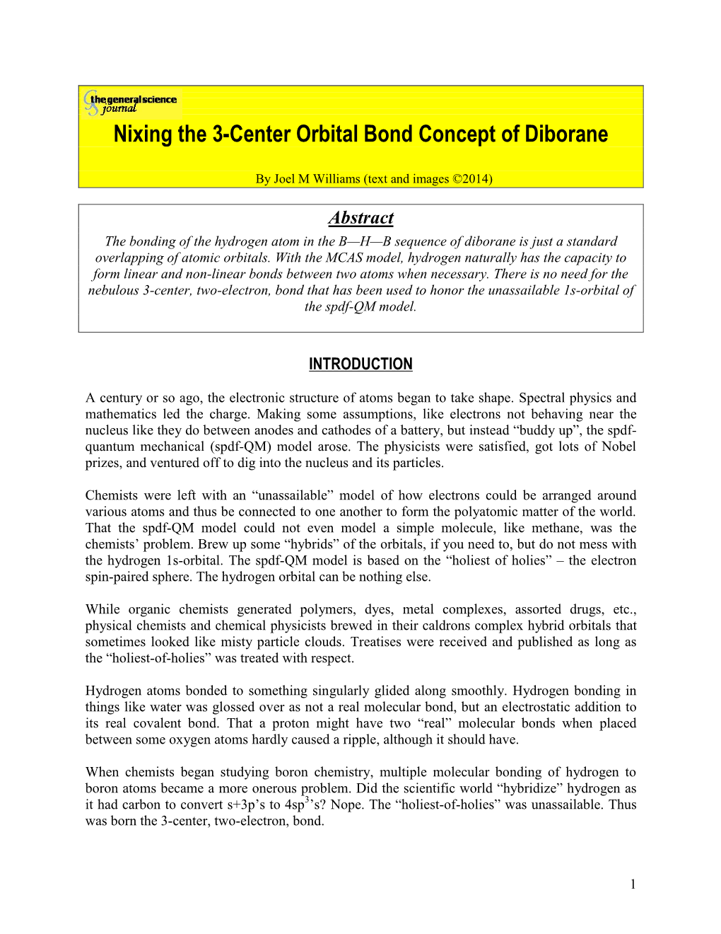 Nixing the 3-Center Orbital Bond Concept in Diborane