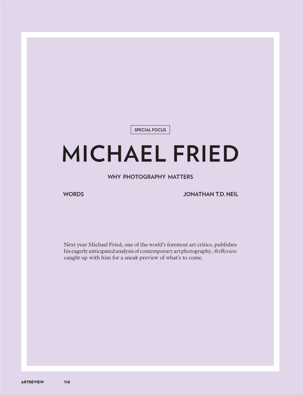 Michael Fried