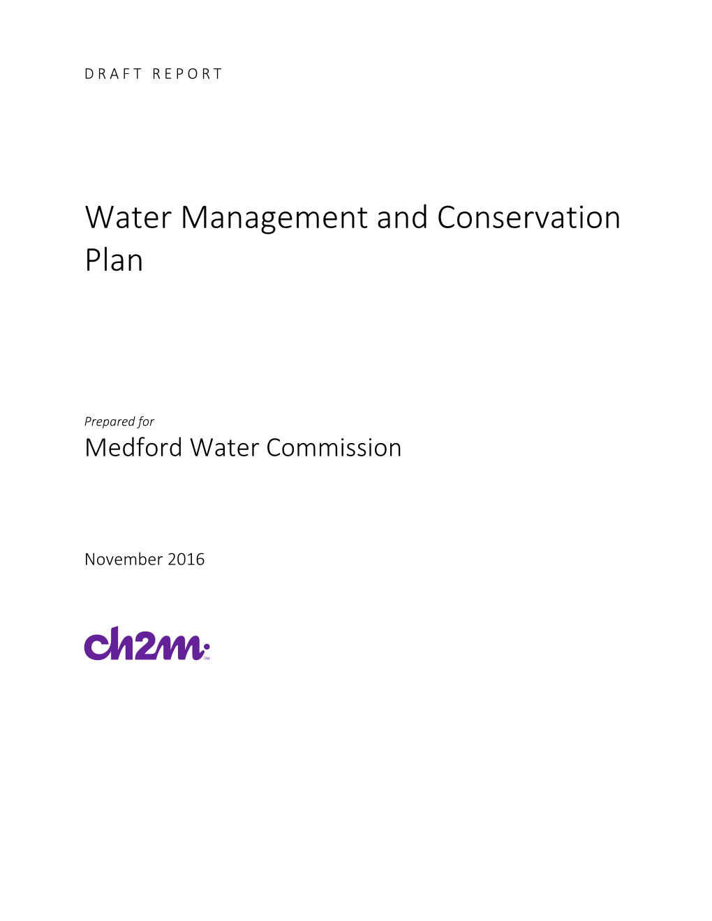 Water Management and Conservation Plan