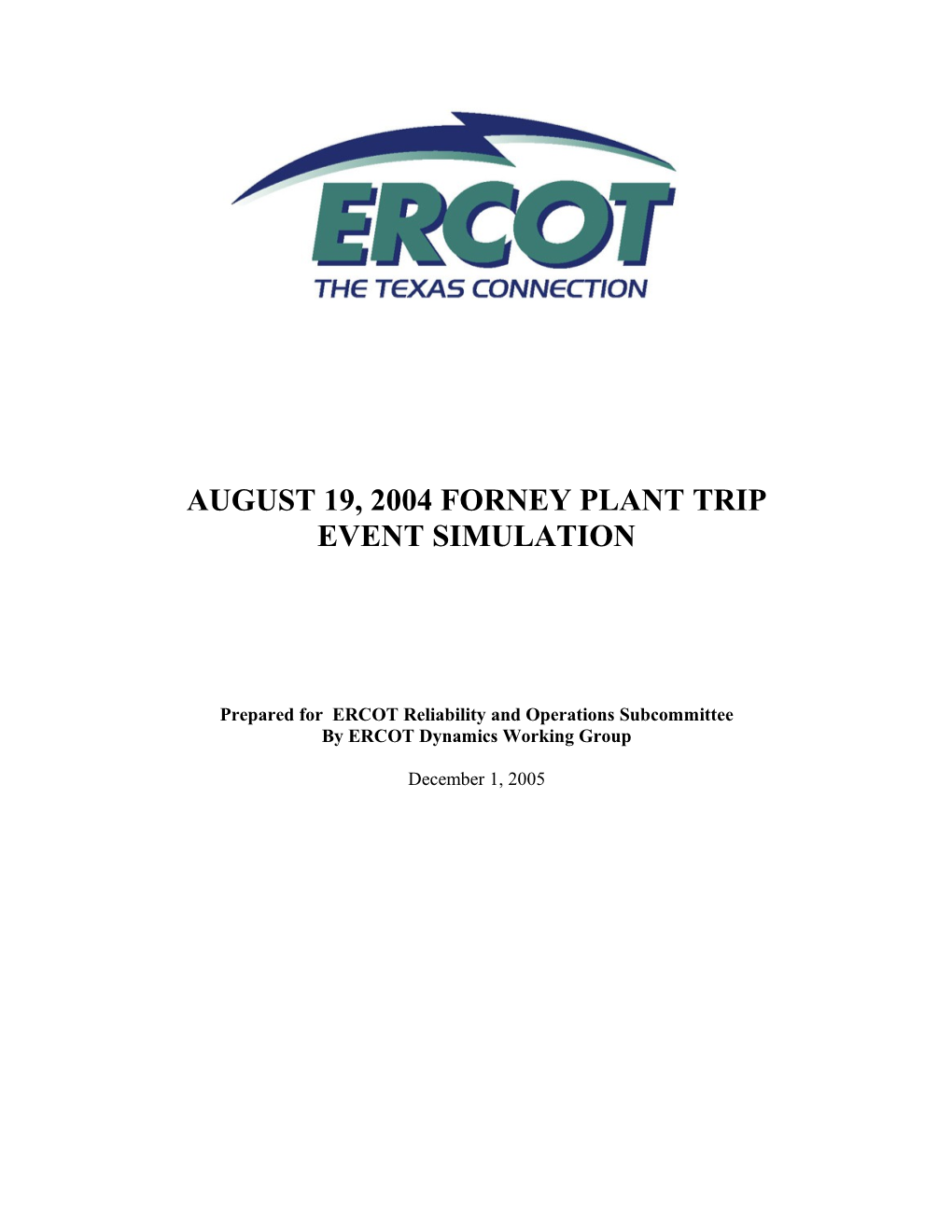 August 19, 2004 Forney Plant Trip