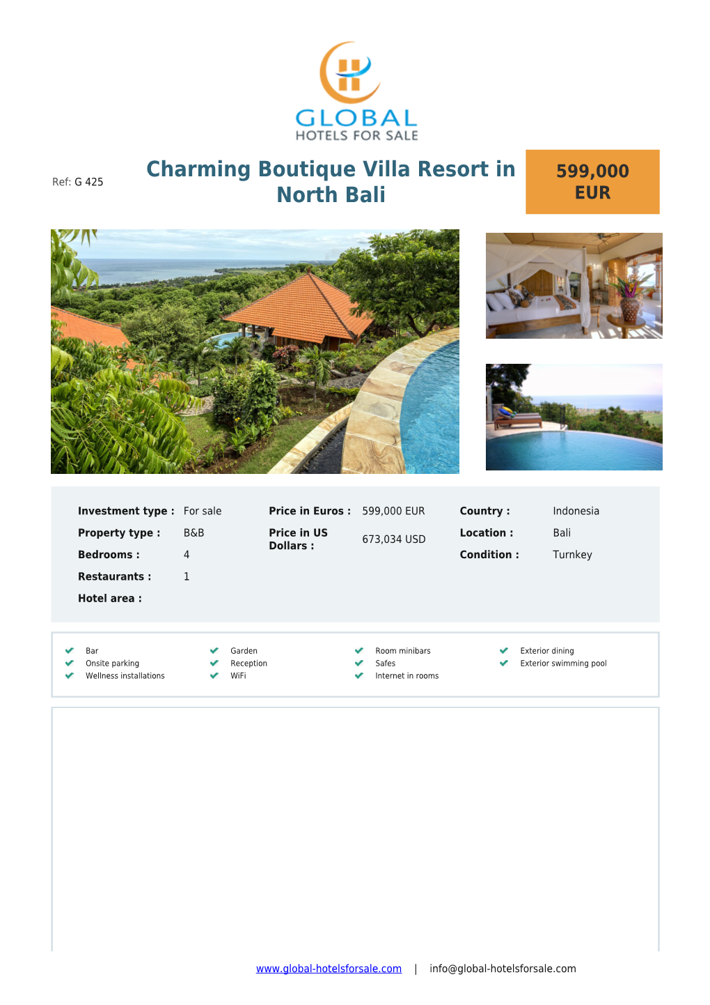 Charming Boutique Villa Resort in North Bali