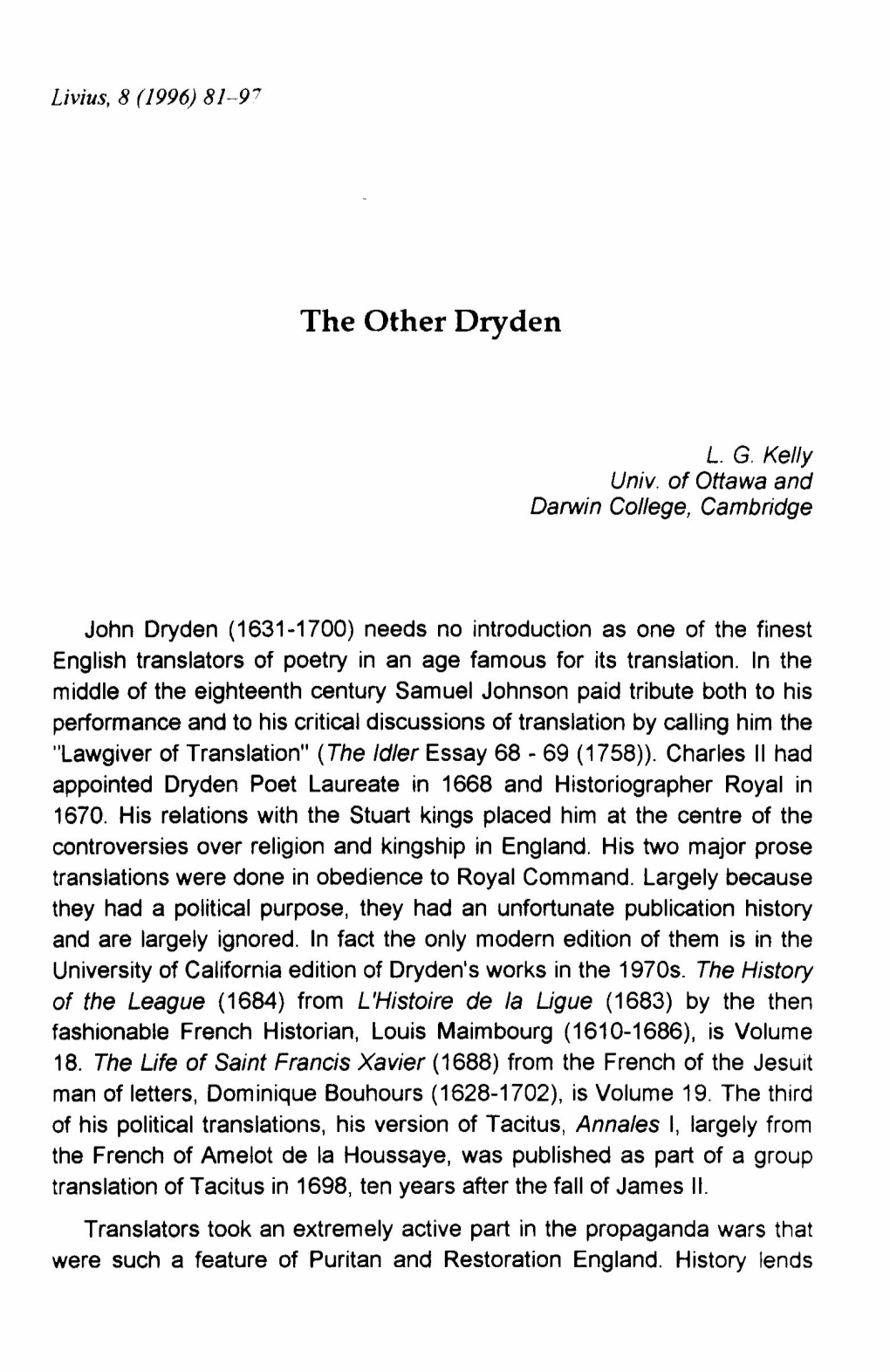The Other Dryden