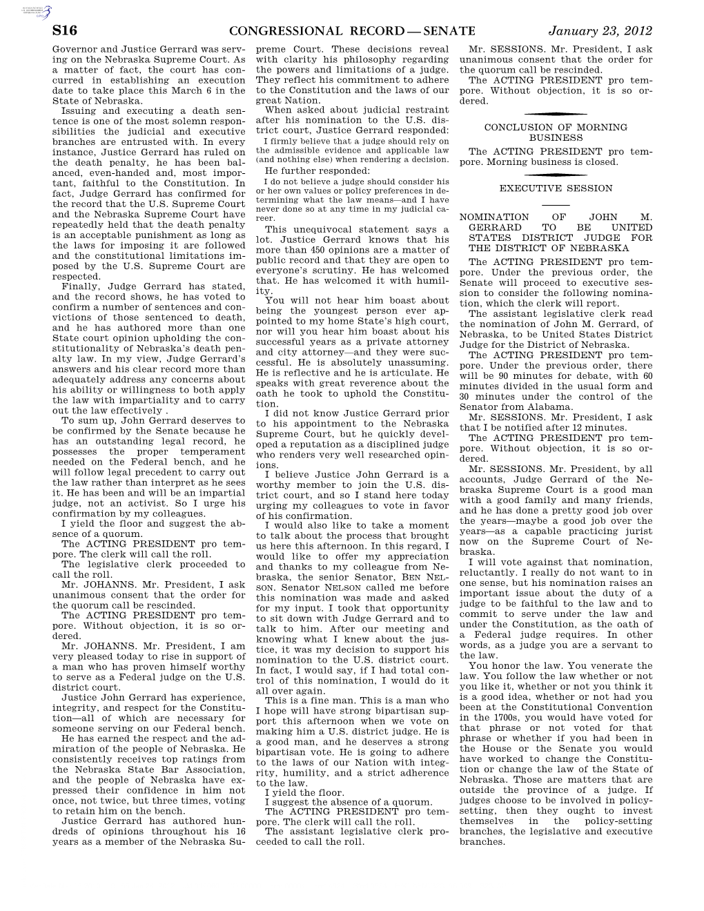 Congressional Record—Senate