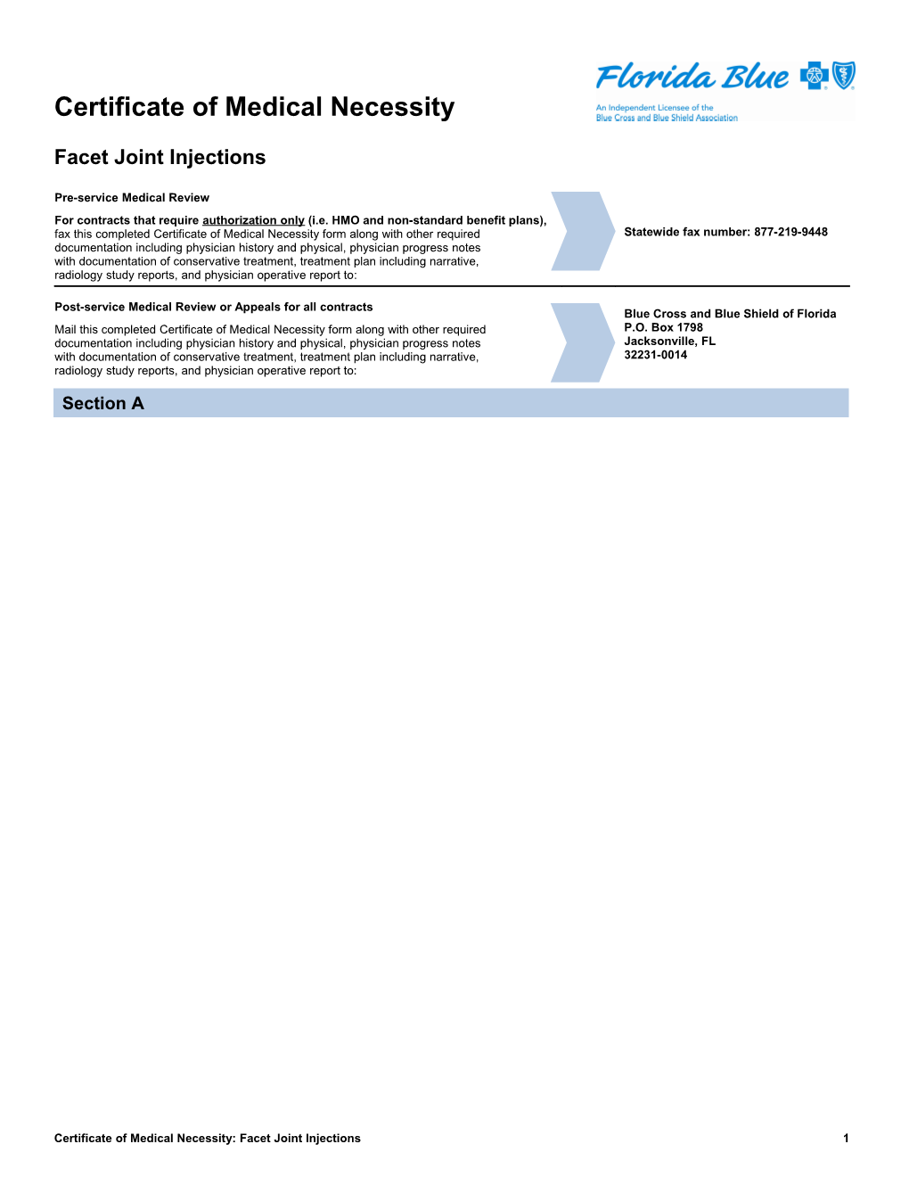 CMN - Facet Joint Injection