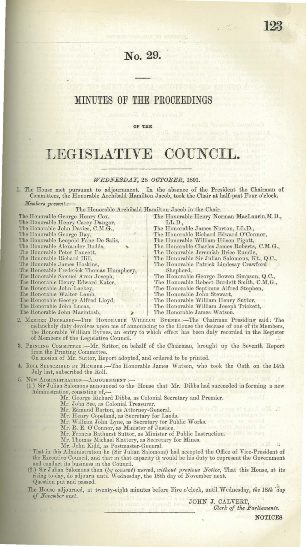 123 Legislative Council