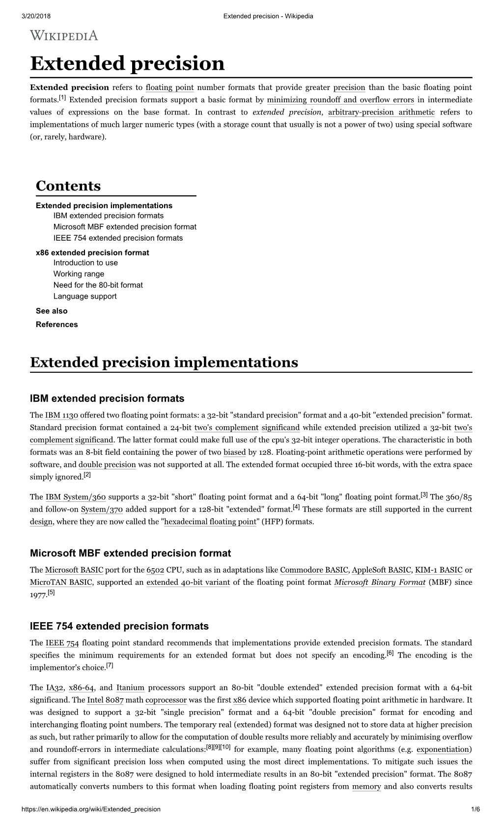 Extended Precision - Wikipedia