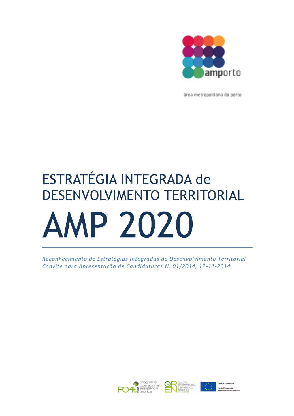ESTRATÉGIA INTEGRADA De DESENVOLVIMENTO TERRITORIAL AMP 2020