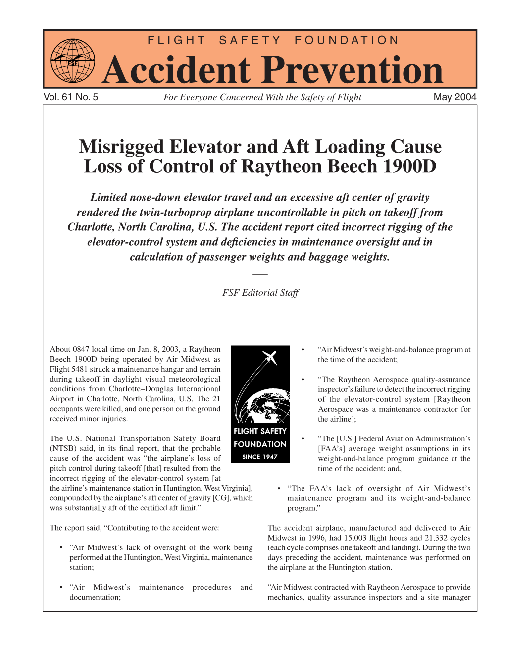 Accident Prevention May 2004