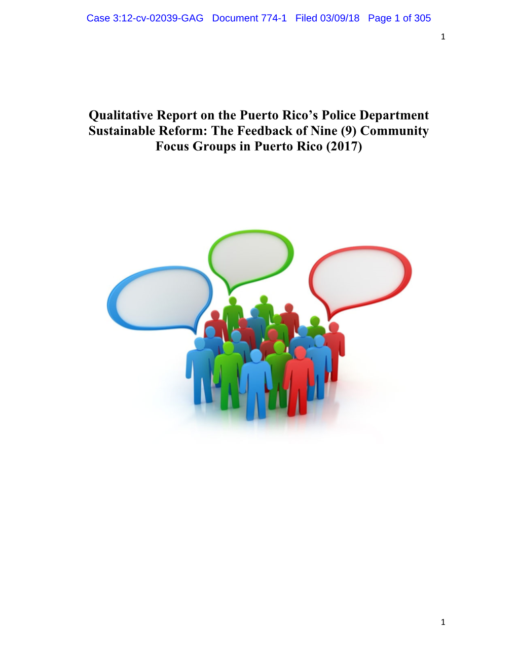 Qualitative Report on the Puerto Rico Police