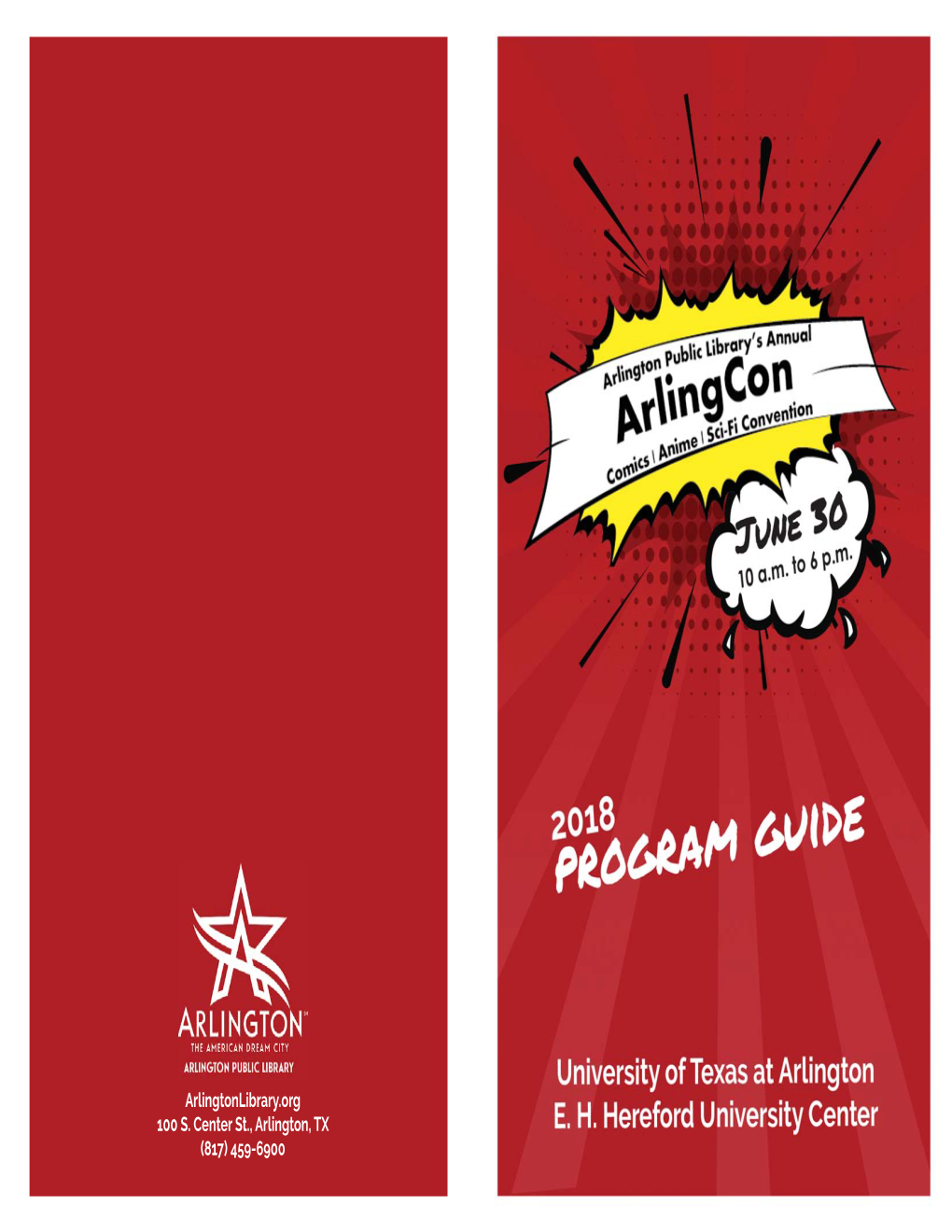 Arlingcon 2018 Program.Indd