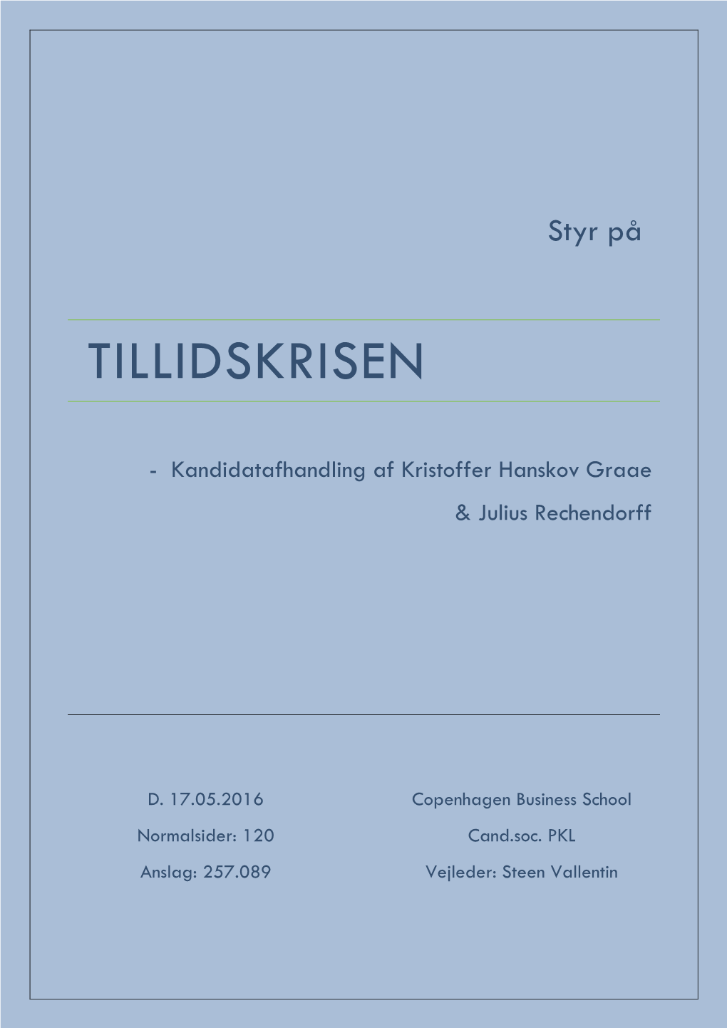 Tillidskrisen