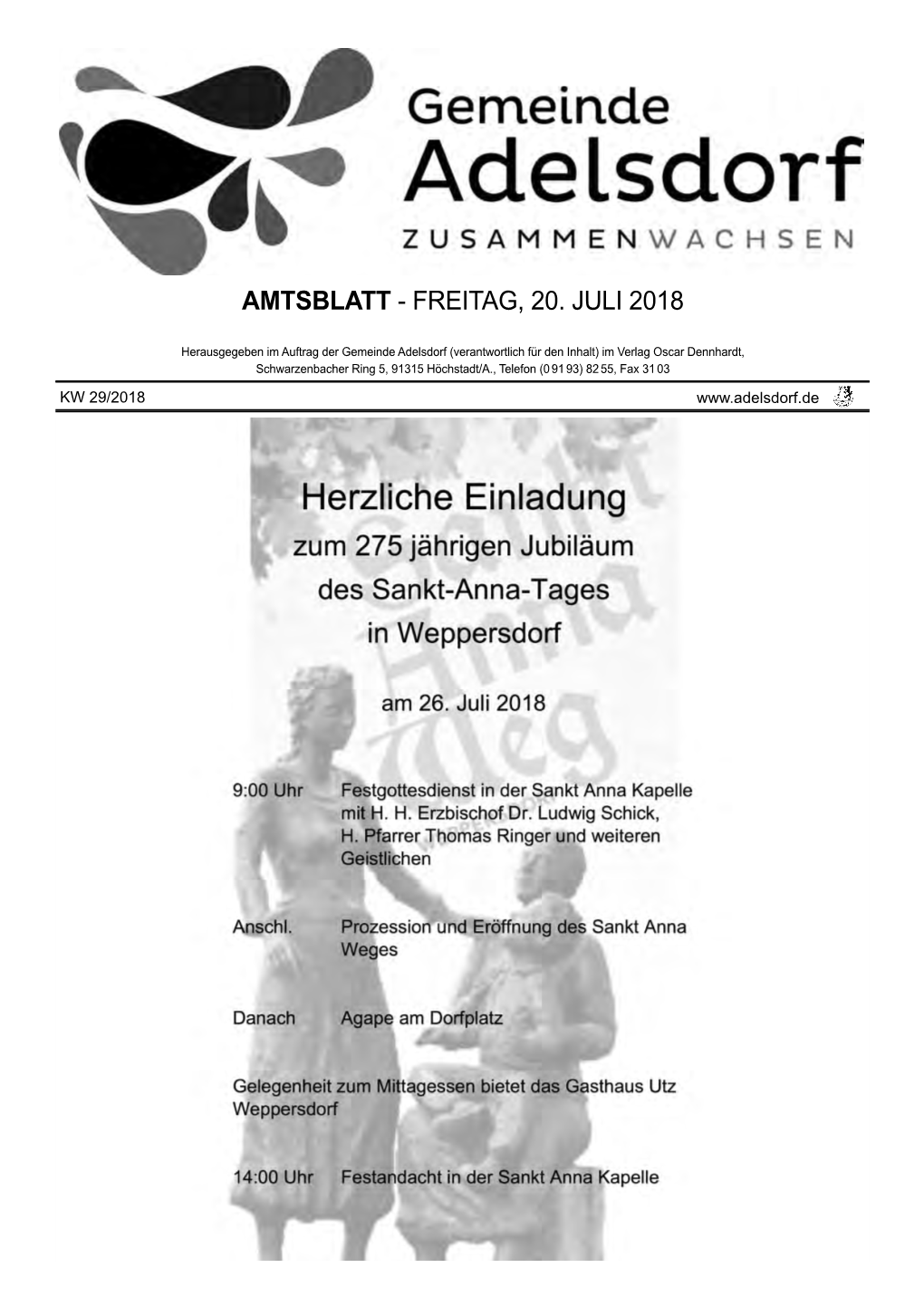 Amtsblatt - Freitag, 20