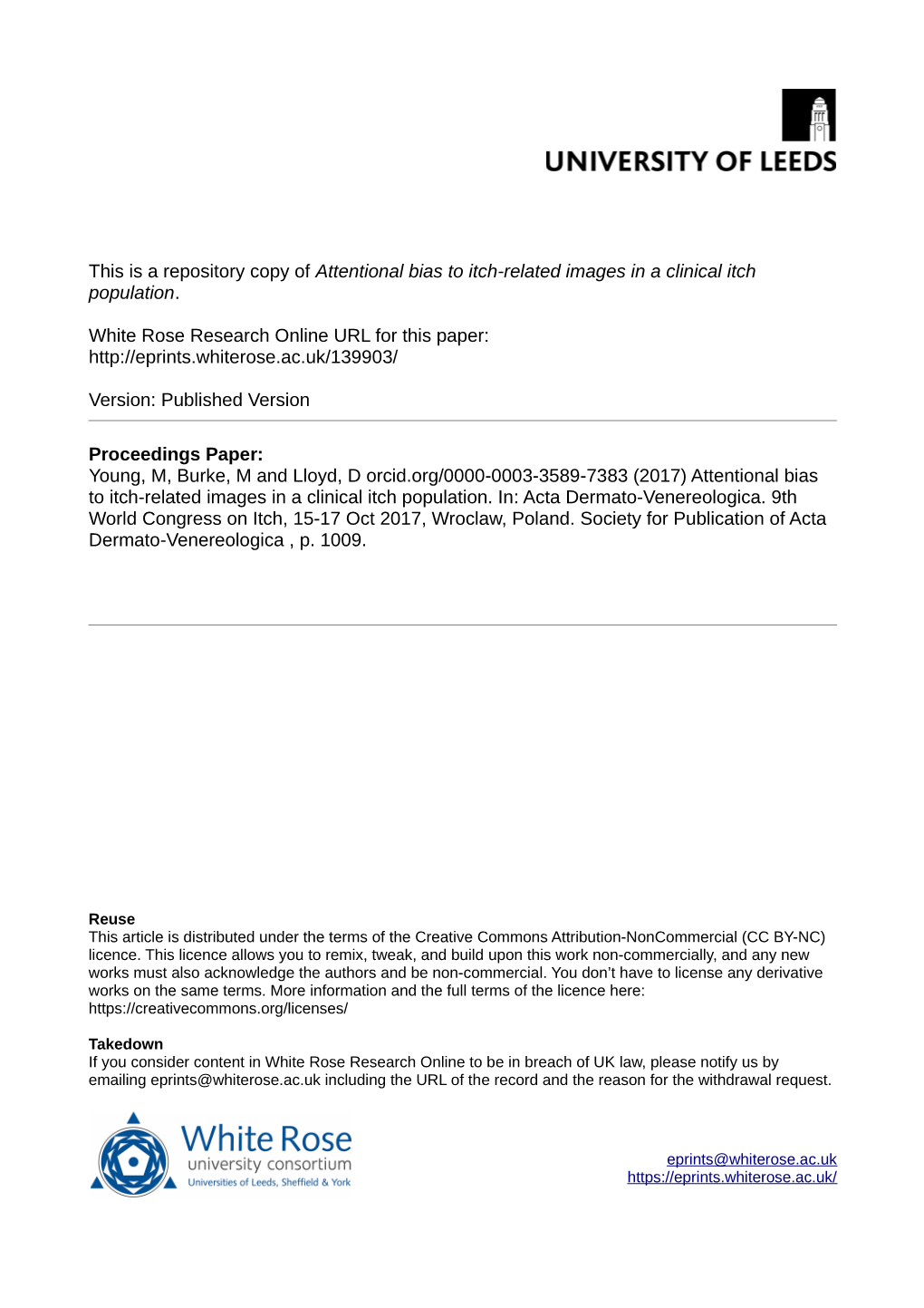 Attentional Bias to Itch-Related Images in a Clinical Itch Population