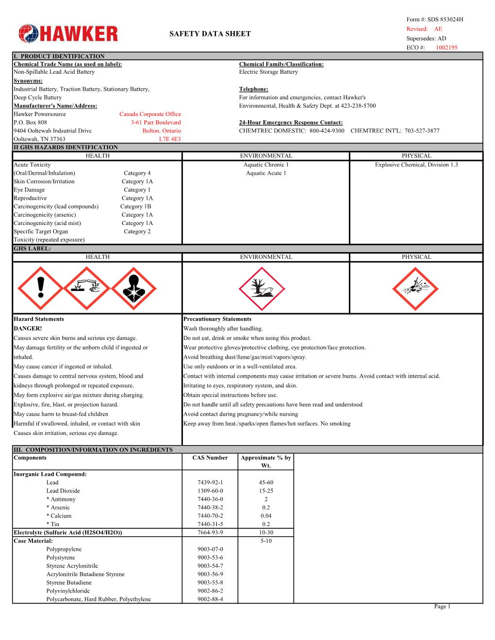 Nonspillable Lead-Acid Battery