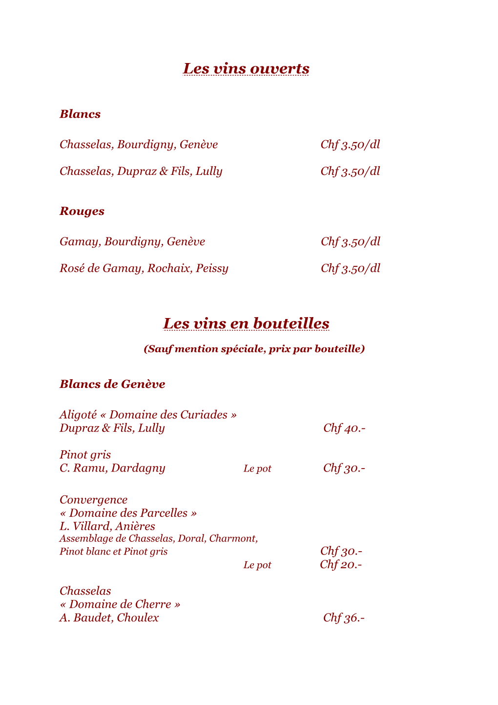 Les Vins Ouverts