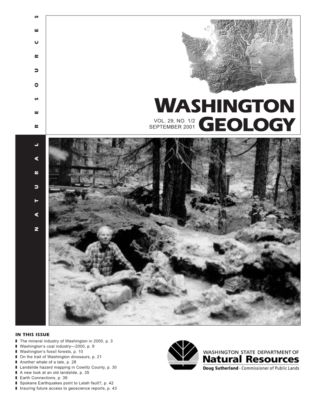 Washington Geology, September 2001