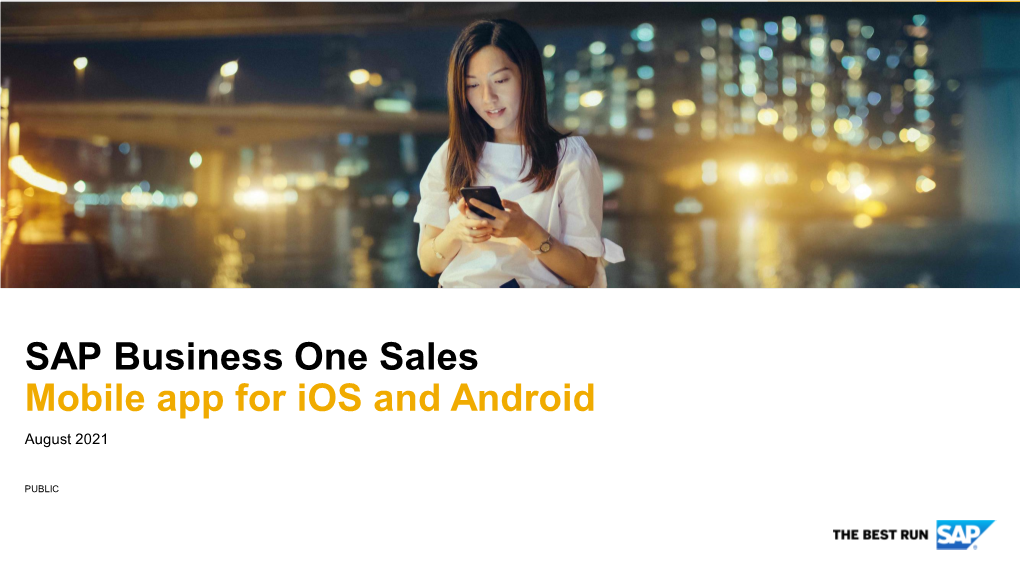 SAP Business One Sales Overview