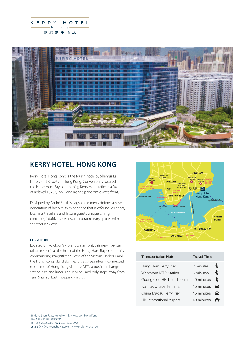 Kerry Hotel Factsheet