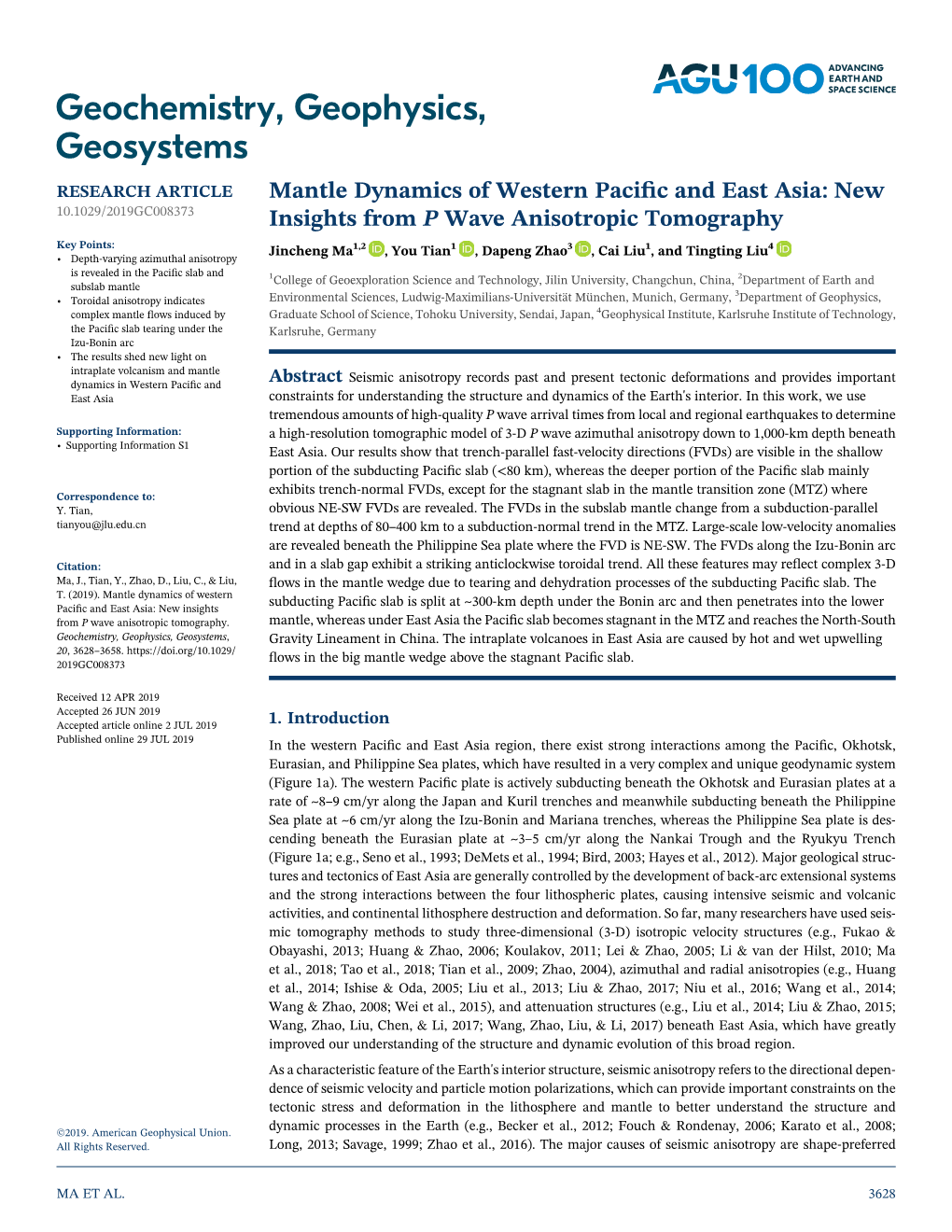 Mantle Dynamics of Western Pacific and East Asia