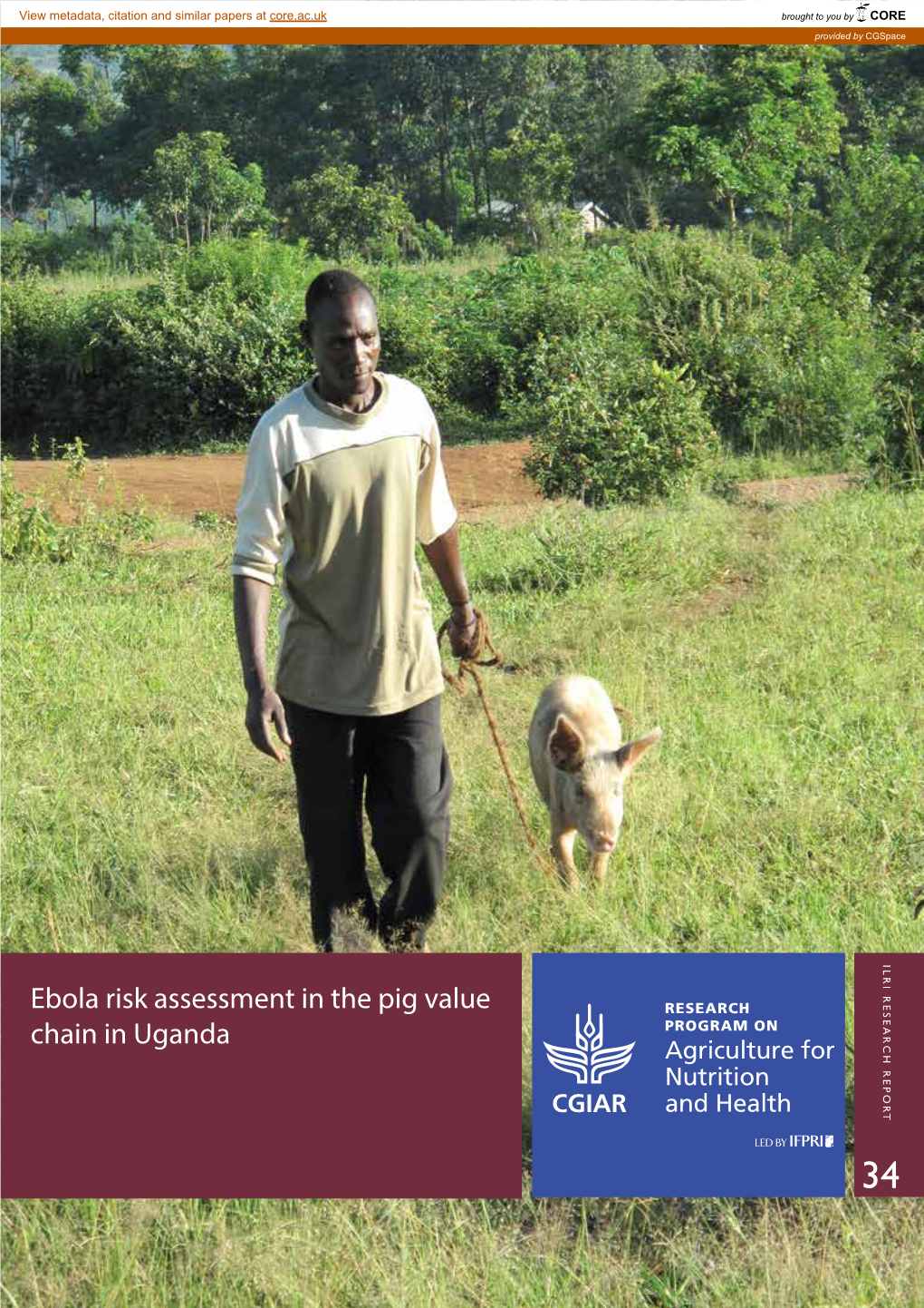 Ebola Risk Assessment in the Pig Value Chain in Uganda