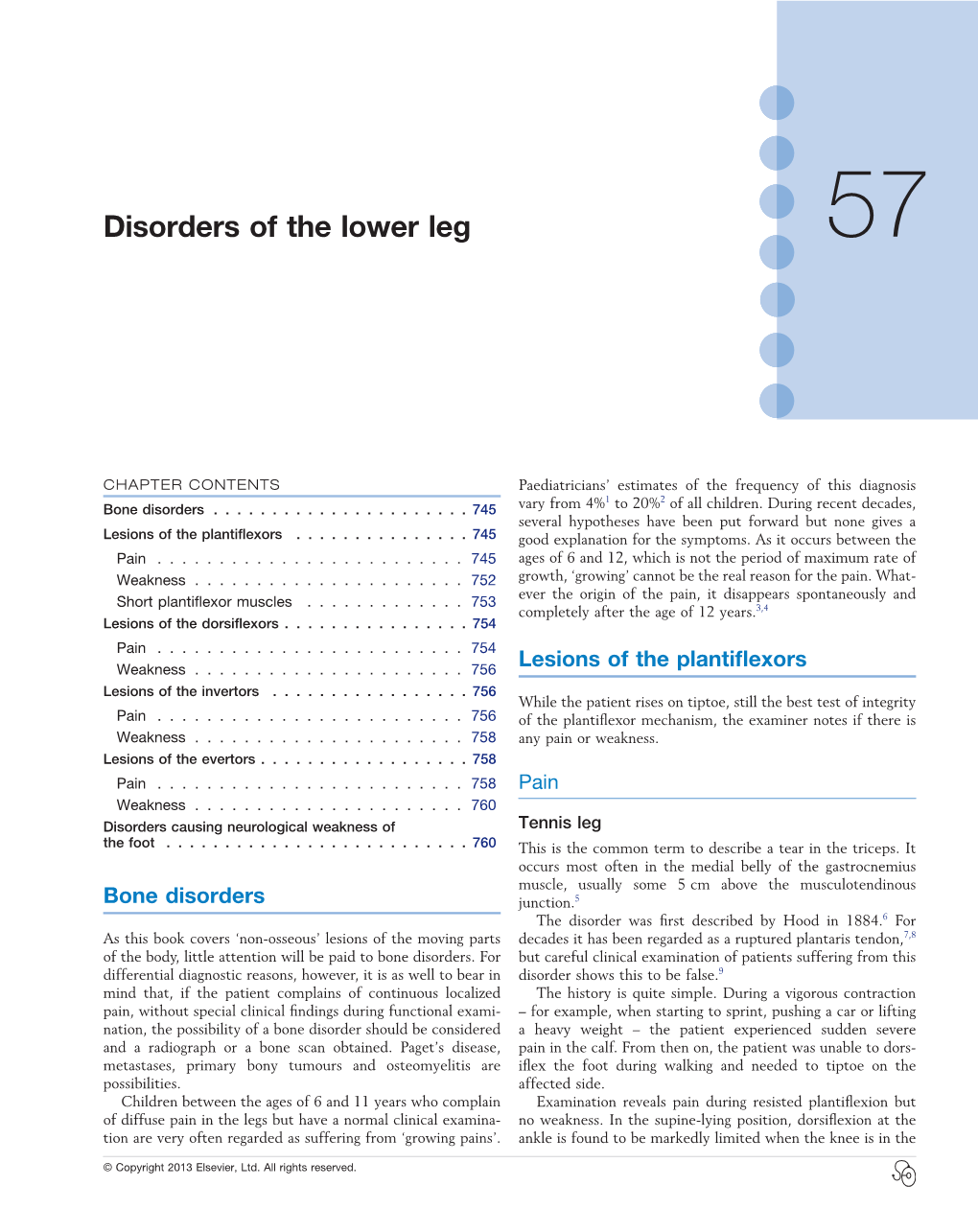 Disorders of the Lower Leg 57