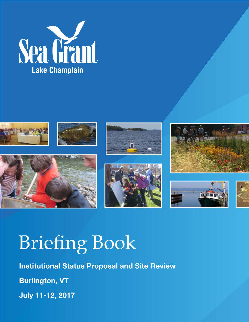 Briefing Book Institutional Status Proposal and Site Review Burlington, VT July 11-12, 2017