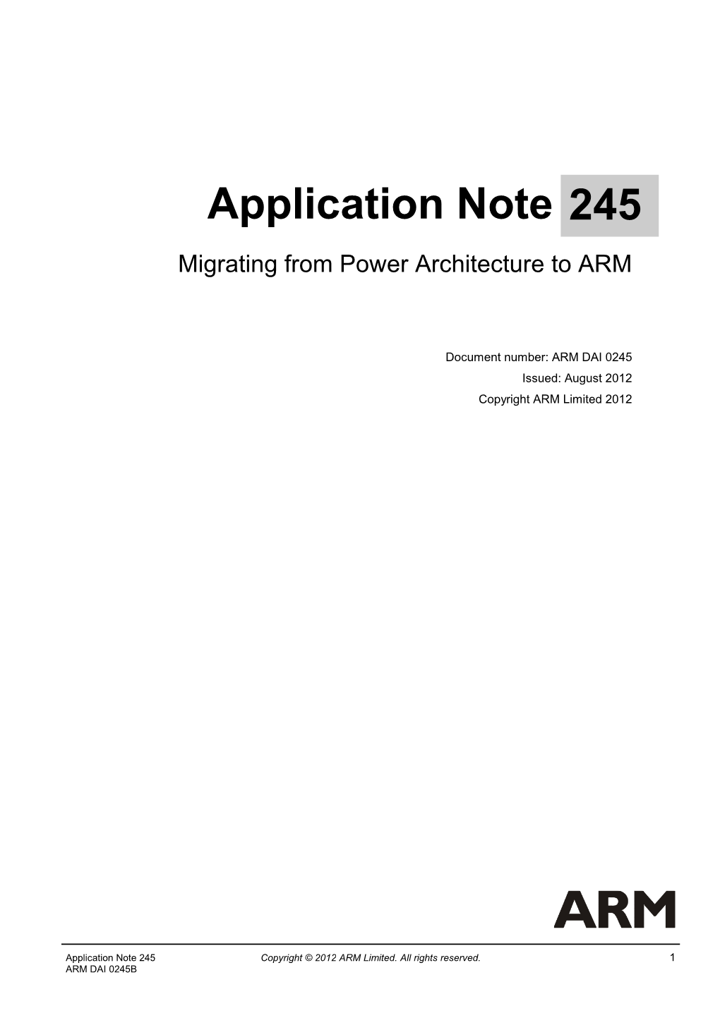 Application Note 245