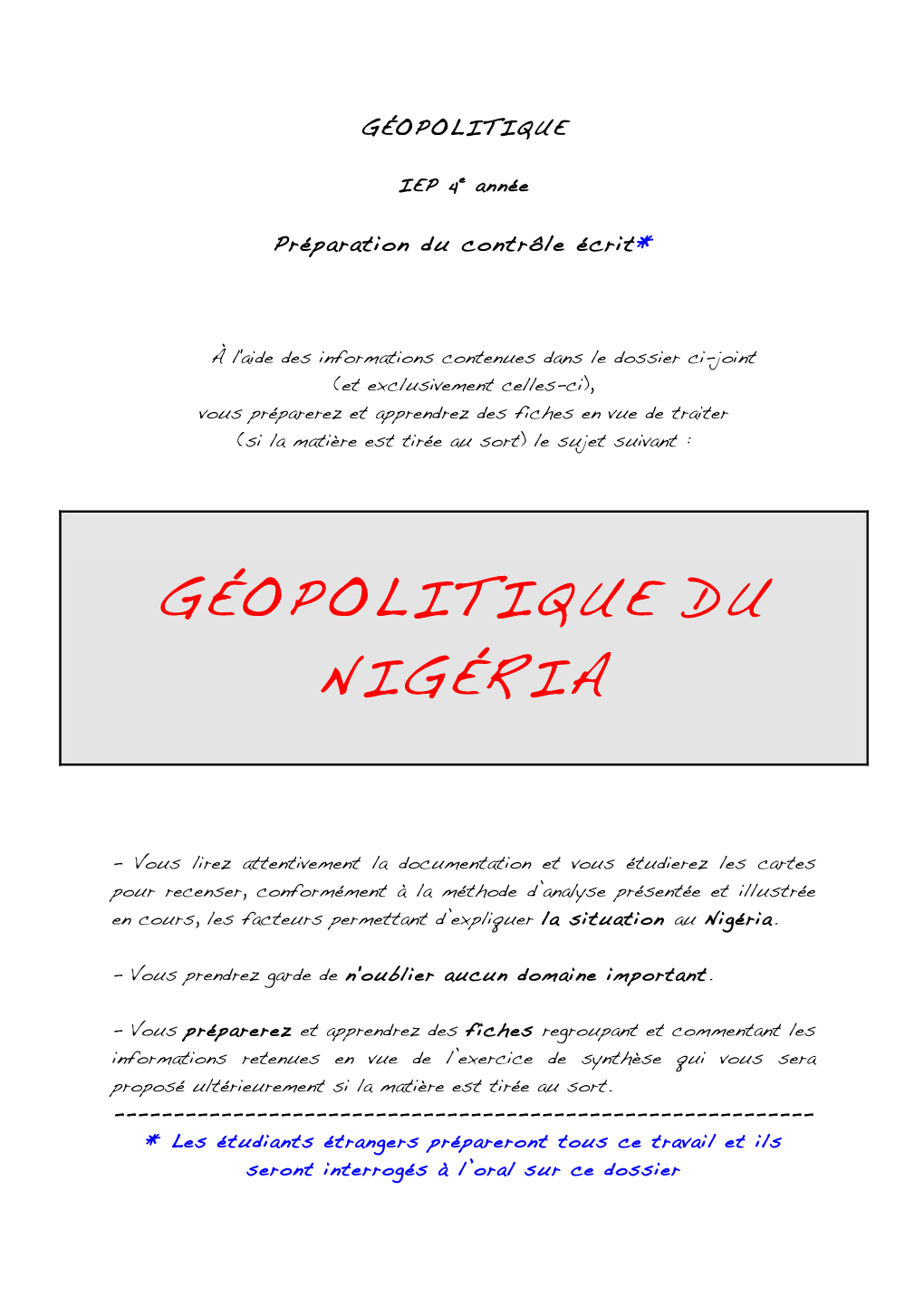 Géopolitique Du Nigéria