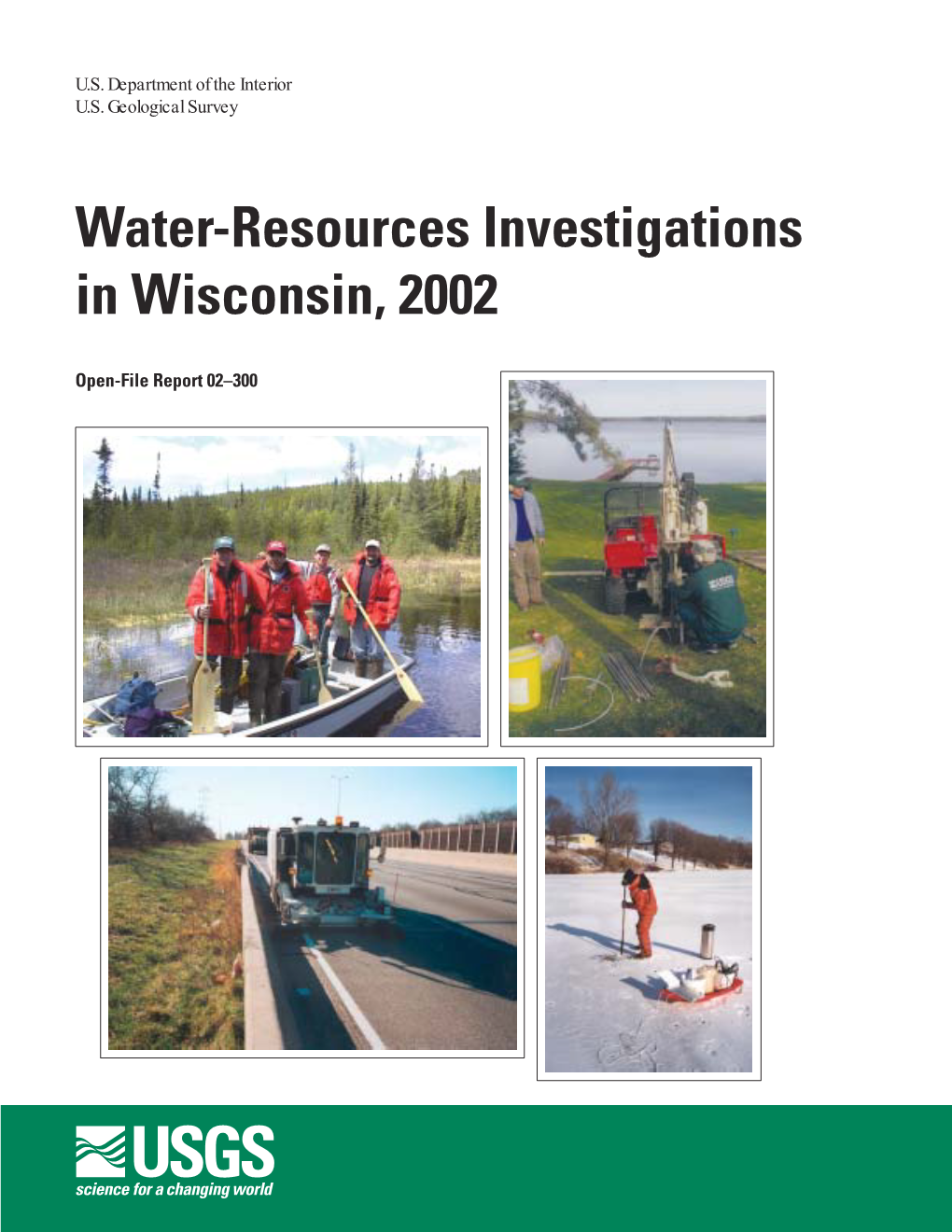 Water-Resources Investigations in Wisconsin, 2002