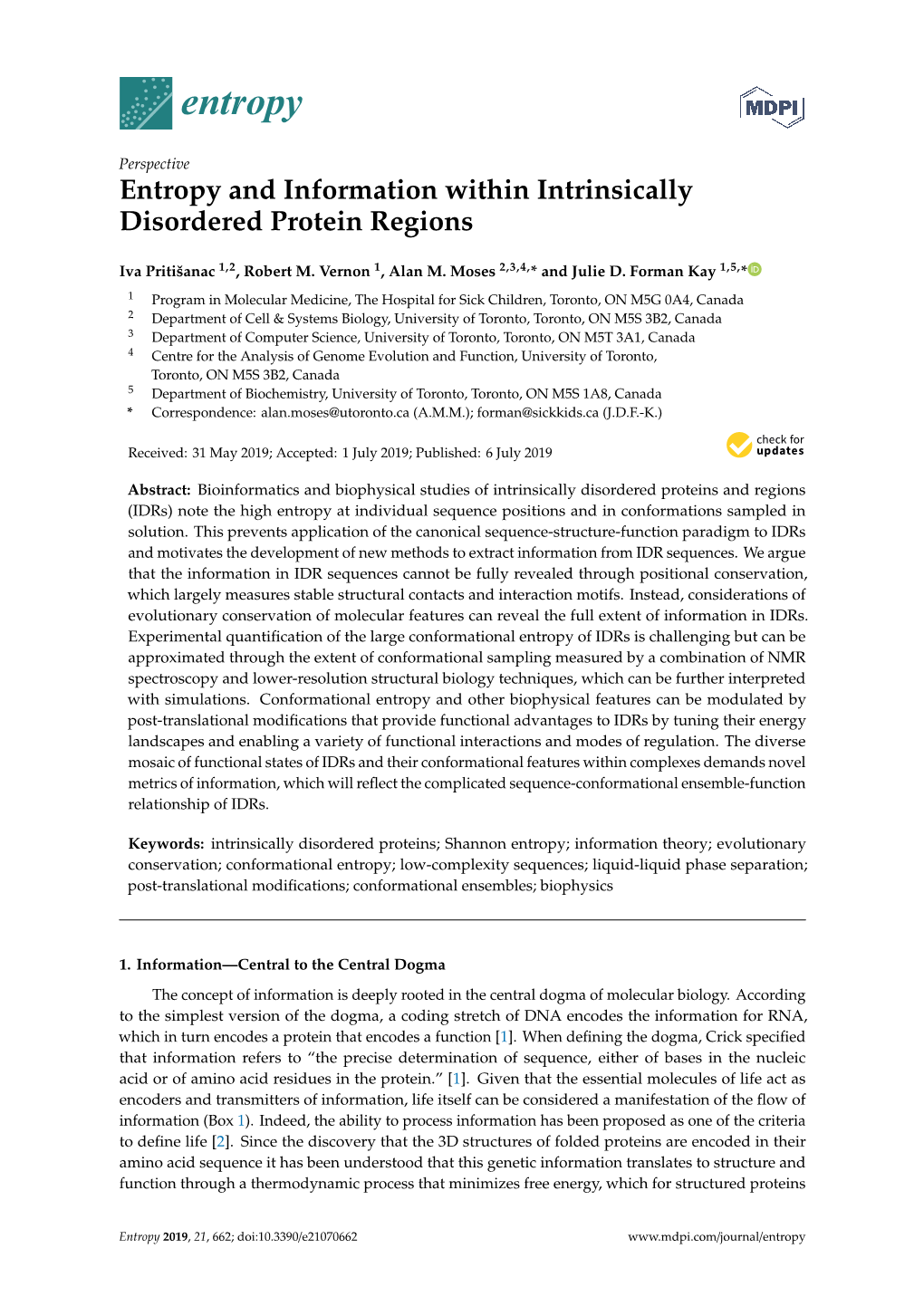 Entropy and Information Within Intrinsically Disordered Protein Regions