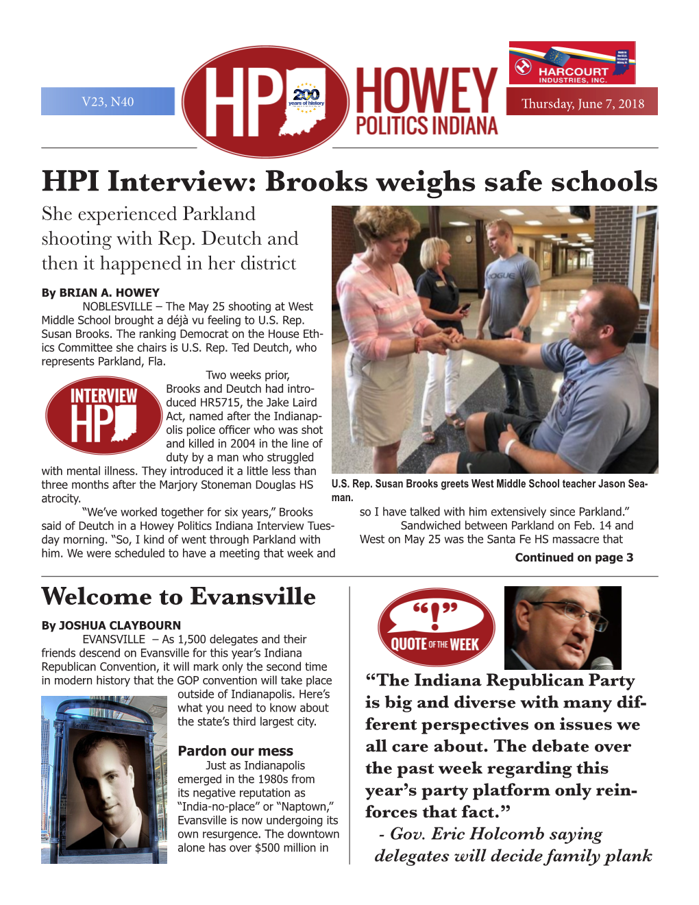 HPI Interview: Brooks Weighs Safe Schools She Experienced Parkland Shooting with Rep