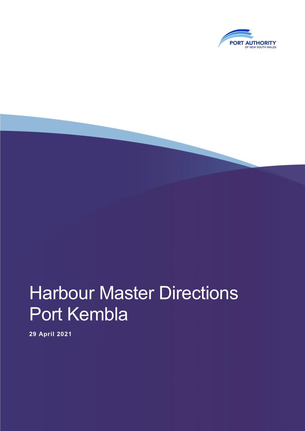 Harbour Master Directions Port Kembla