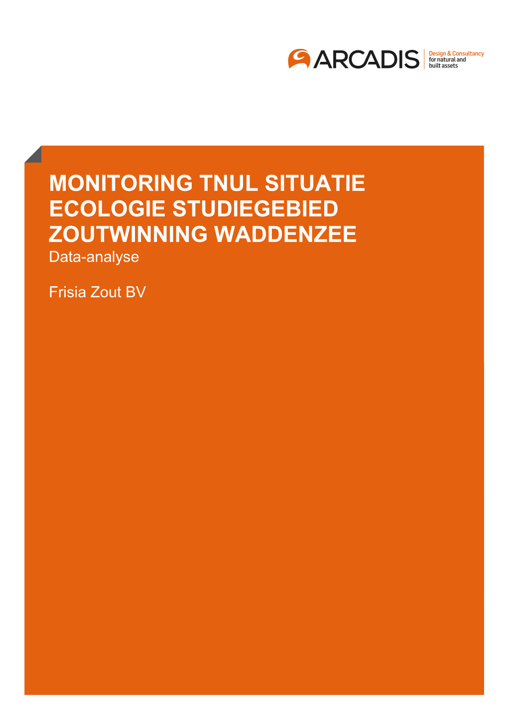 Monitoring Tnul Situatie Ecologie Studiegebied Zoutwinning Waddenzee