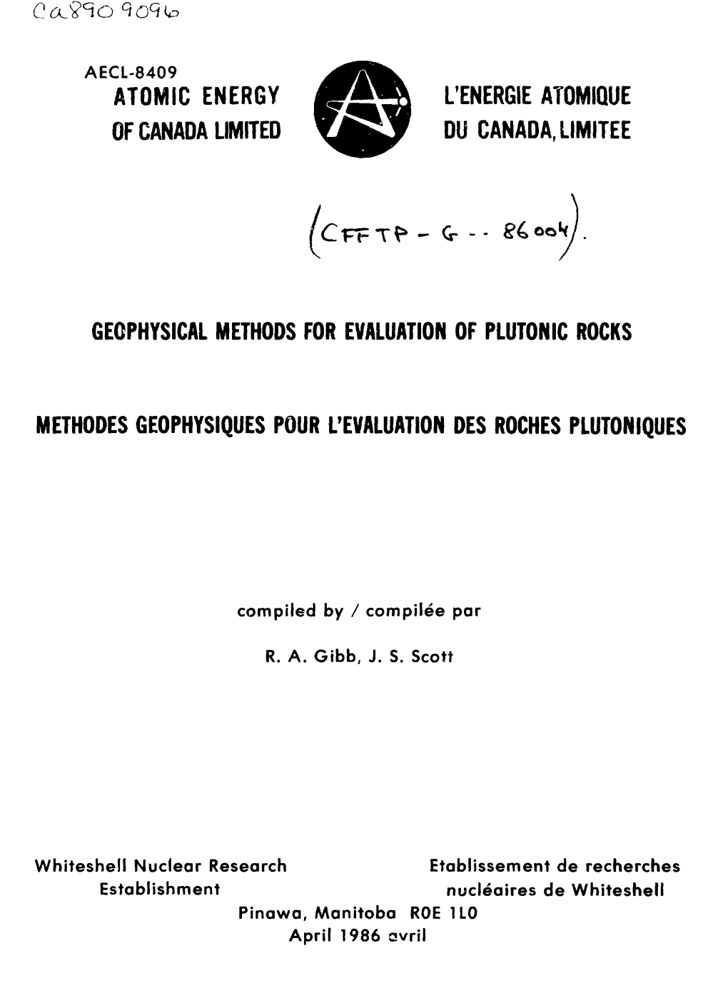 Geophysical Methods for Evaluation of Plutonic Rocks