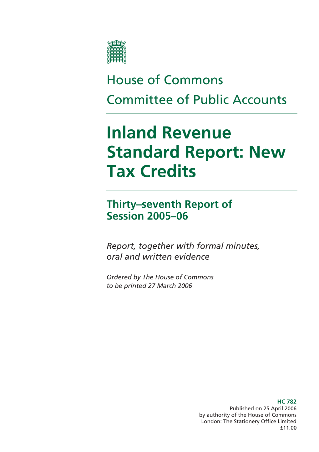 Inland Revenue Standard Report: New Tax Credits