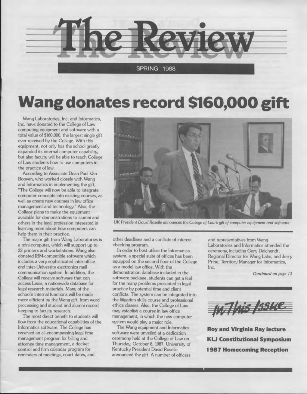 The Review, Spring 1988