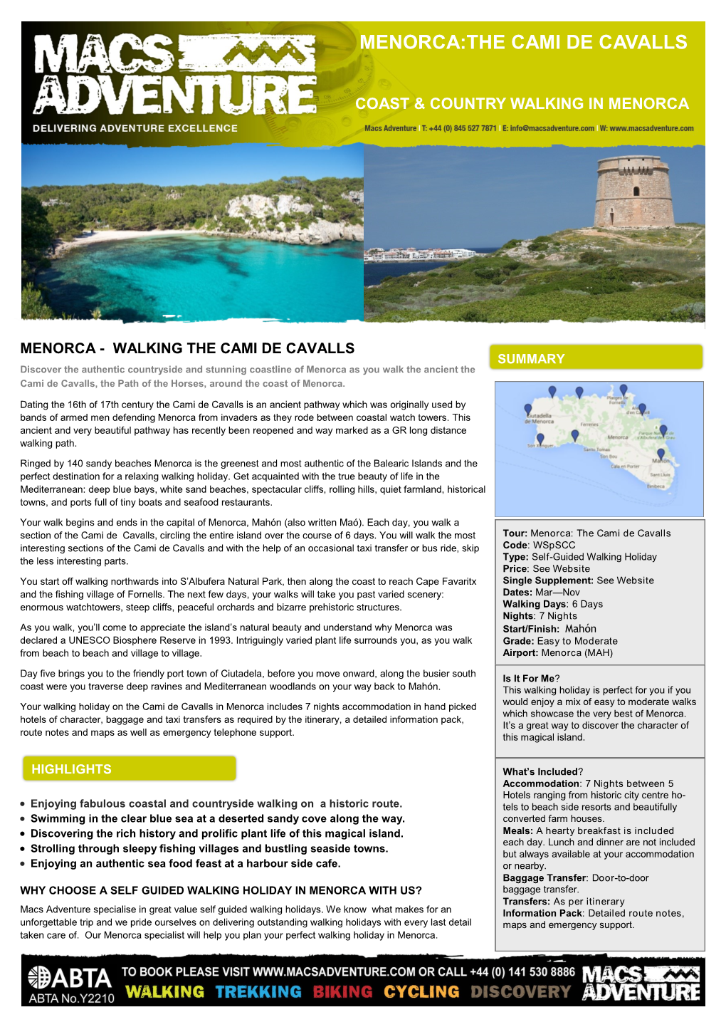 Menorca:The Cami De Cavalls