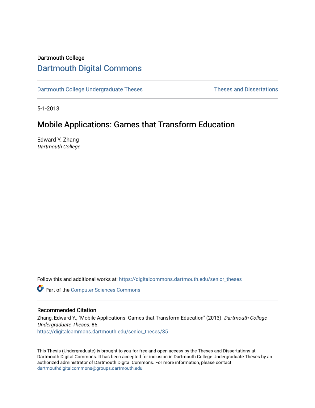 Mobile Applications: Games That Transform Education