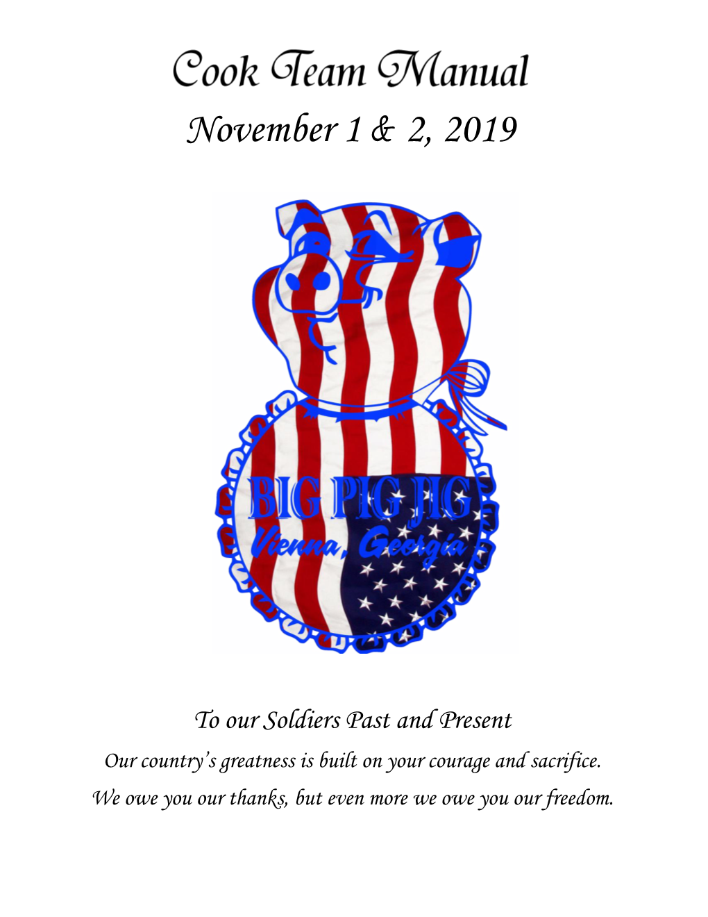 November 1 & 2, 2019