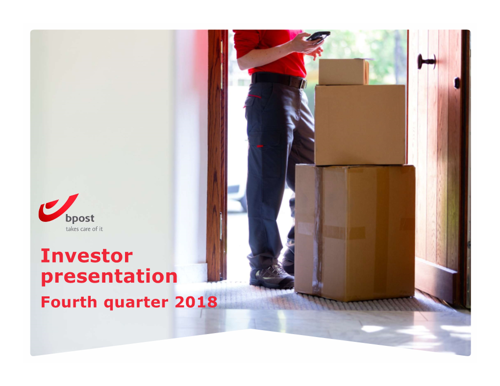 Investor Presentation Fourth Quarter 2018