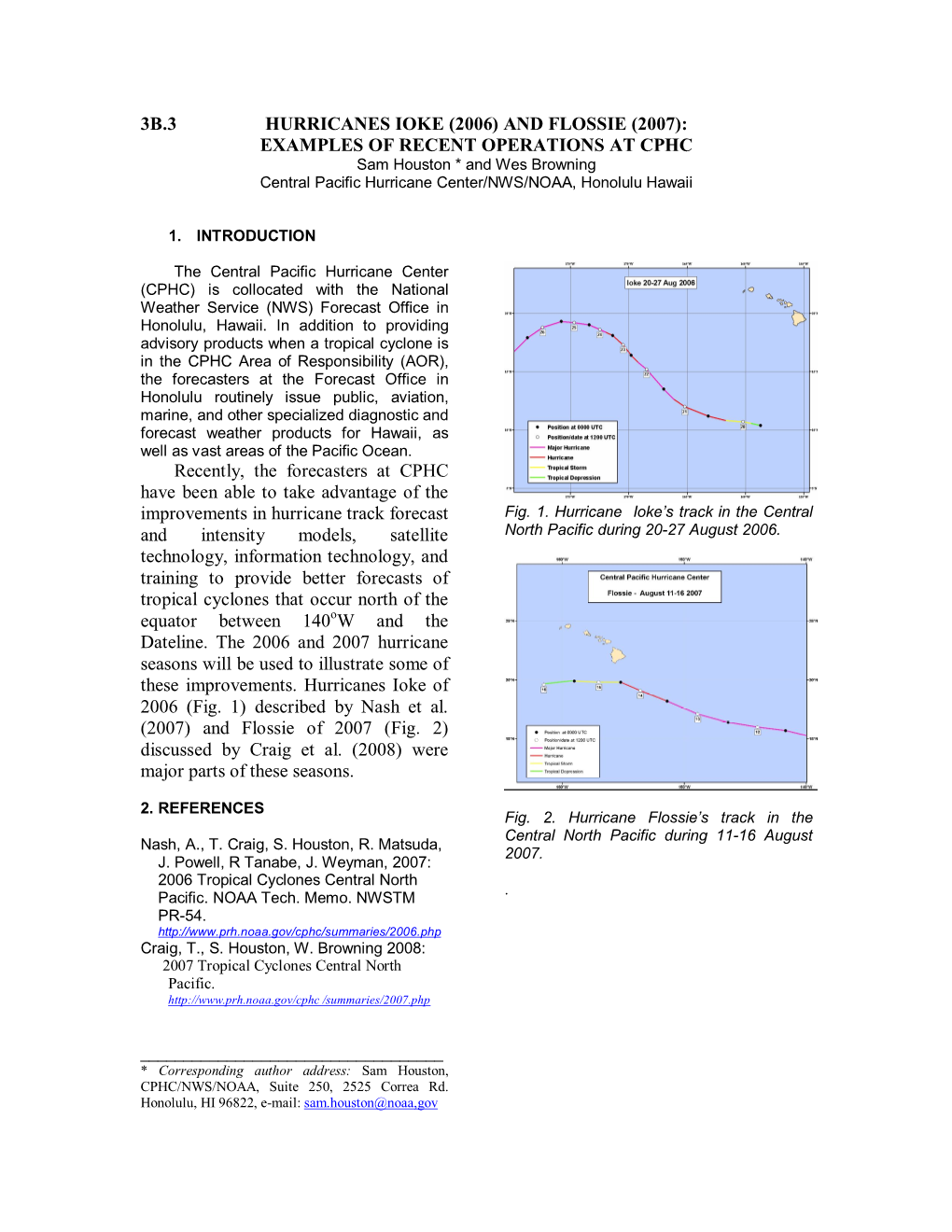 3B.3 Hurricanes Ioke (2006) and Flossie (2007): Examples Of