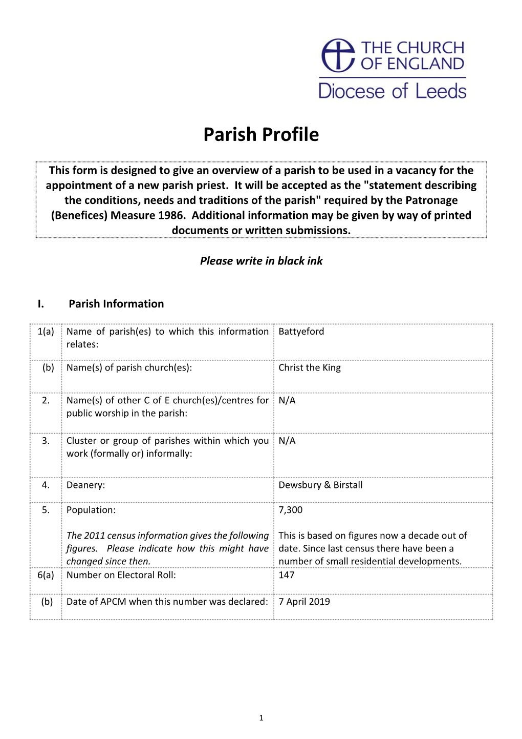 Parish Profile